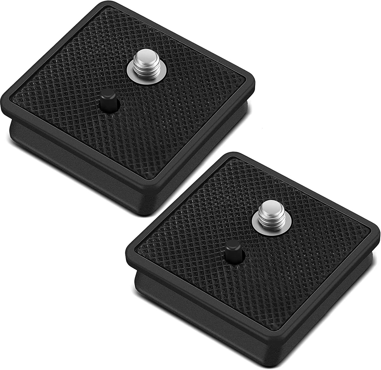 41 mm QR Release Plate Camera Tripod Ball Head Quick Release Plate Replacement Compatible with Ambico V-0552 V-0554, Sunpak 7500 Pro 7500tm 7575, Kalimar Pro-tech V-40(2 Pieces)