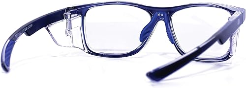 Miniatura 5 de RETS Anteojos de seguridad antivaho  Gafas protectoras elegantes de moda con protectores laterales transparentes  ANSI Z87.1  Gafas de seguridad