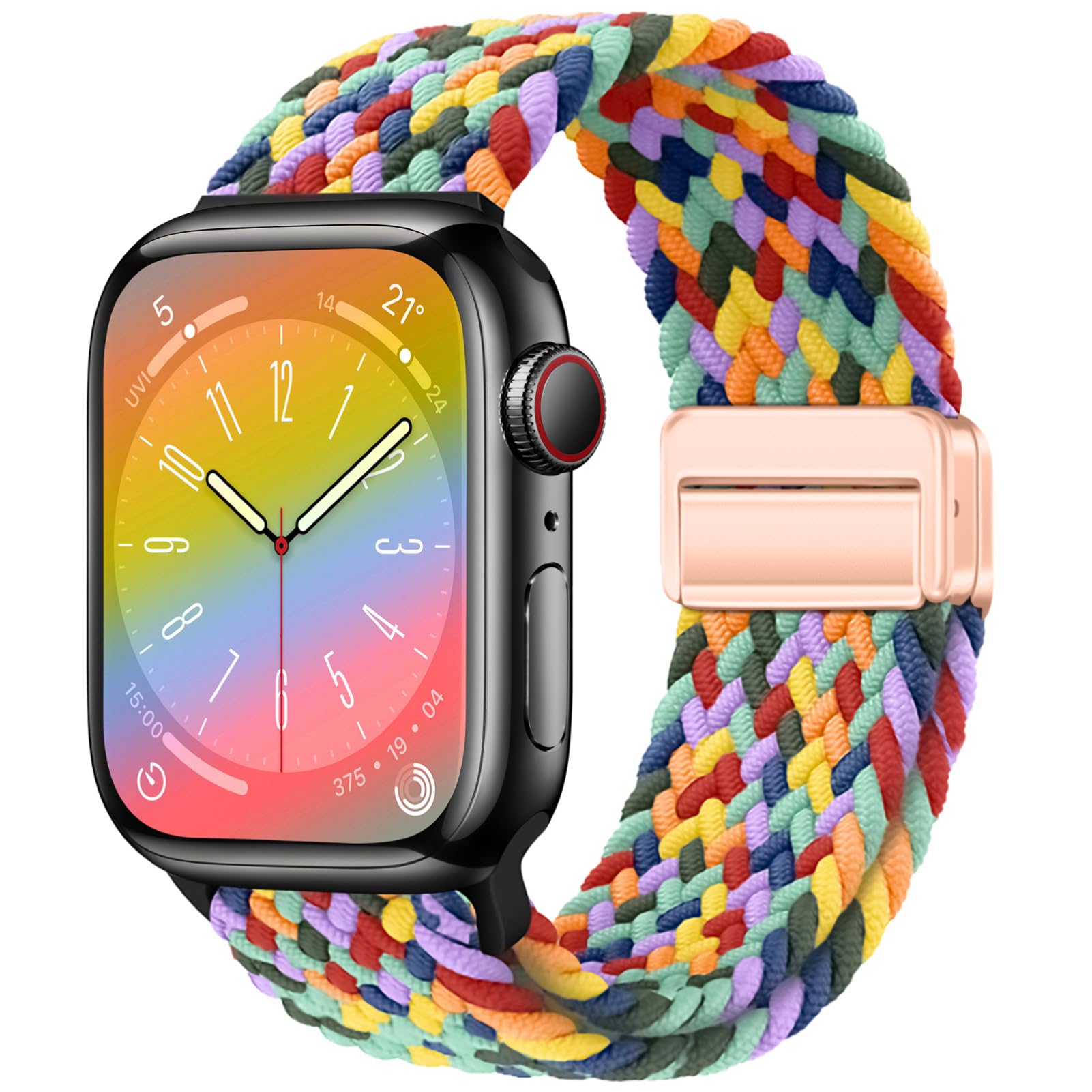 Magnetic Braided Sport Loop Compatible with Apple Watch Bands for Women Men