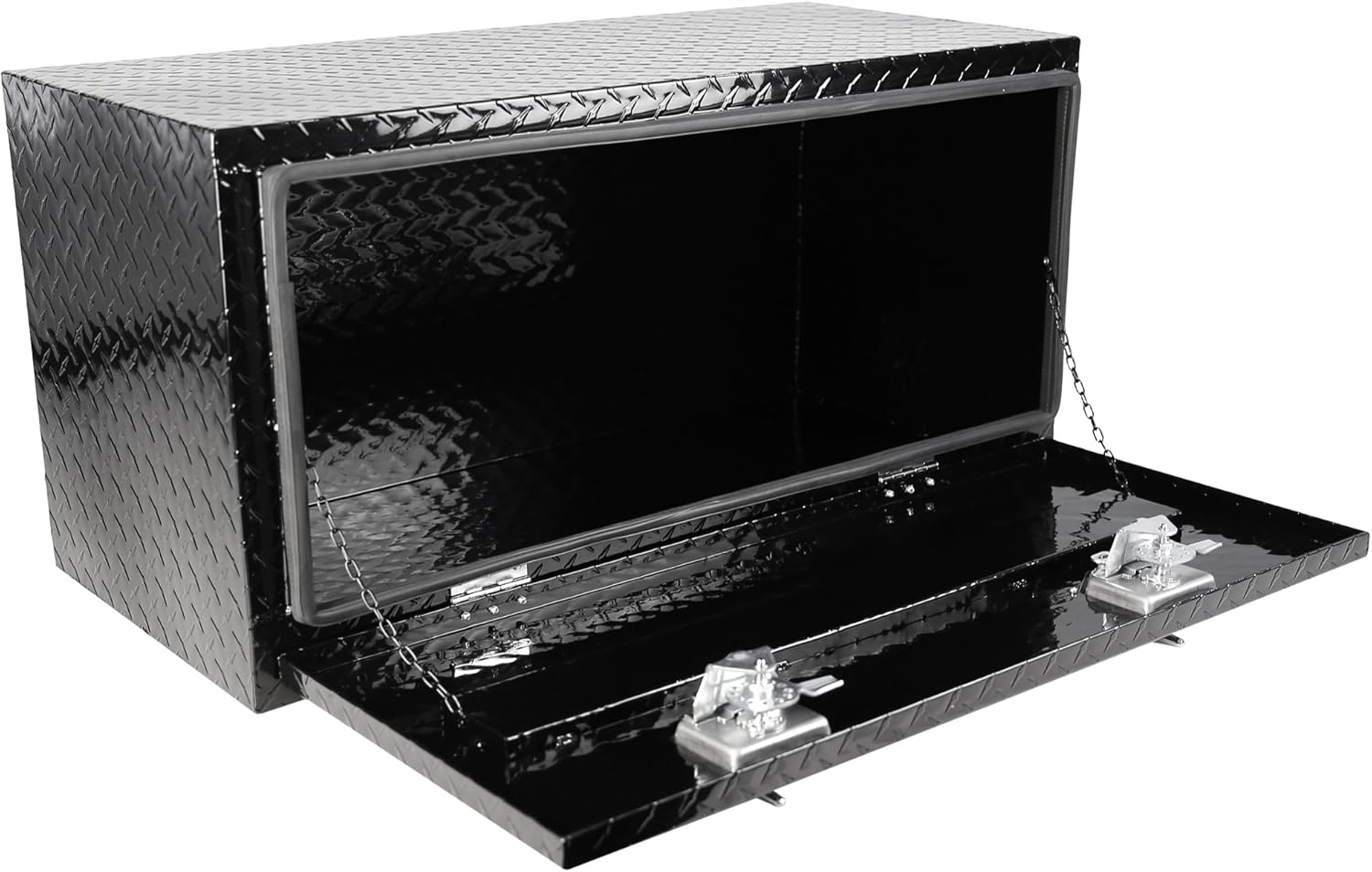 36 Inch Heavy Duty Aluminum truck tool boxes for bed of truck, Waterproof Square Truck Storage Organizer Chest for Pick Up Truck Bed, RV Trailer with T-Handle Lock & Keys(36"×17.1"×17.9")