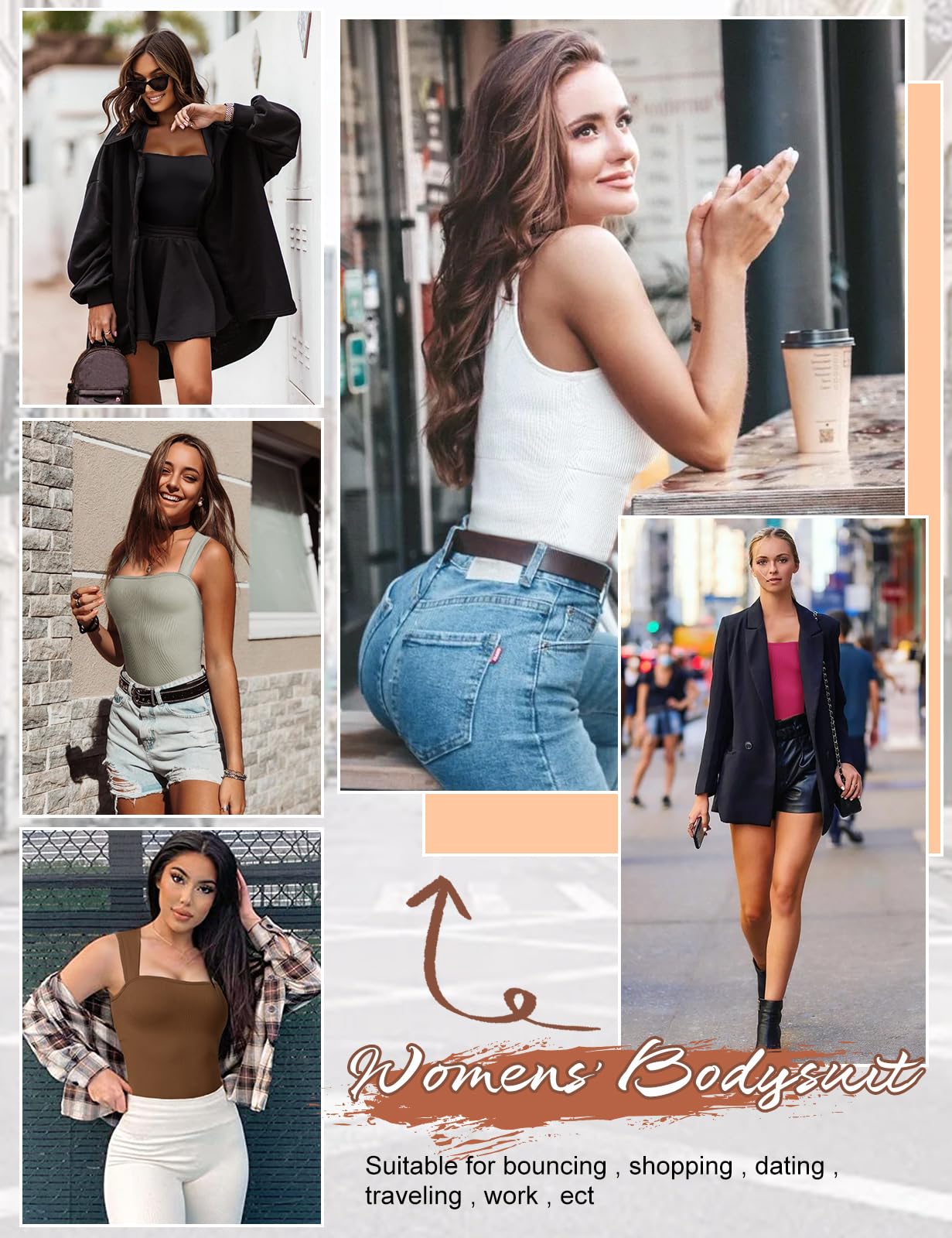 Tuopuda Body modelujące wyszczuplający brzuch kompresja tank top
