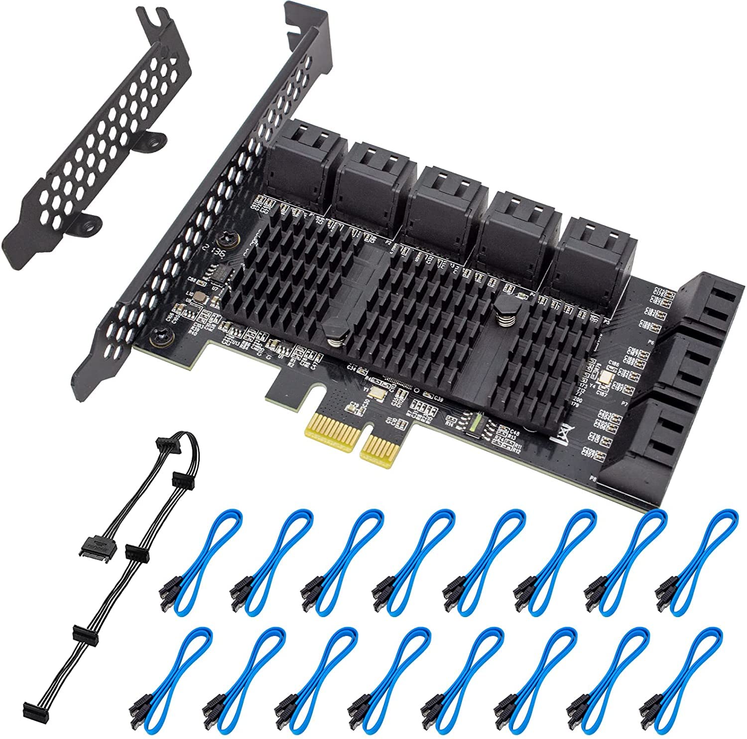 SupaHub SATA Karte 8 Ports, Non Raid SATA Erweiteru Produktbild-Vorschau 8
