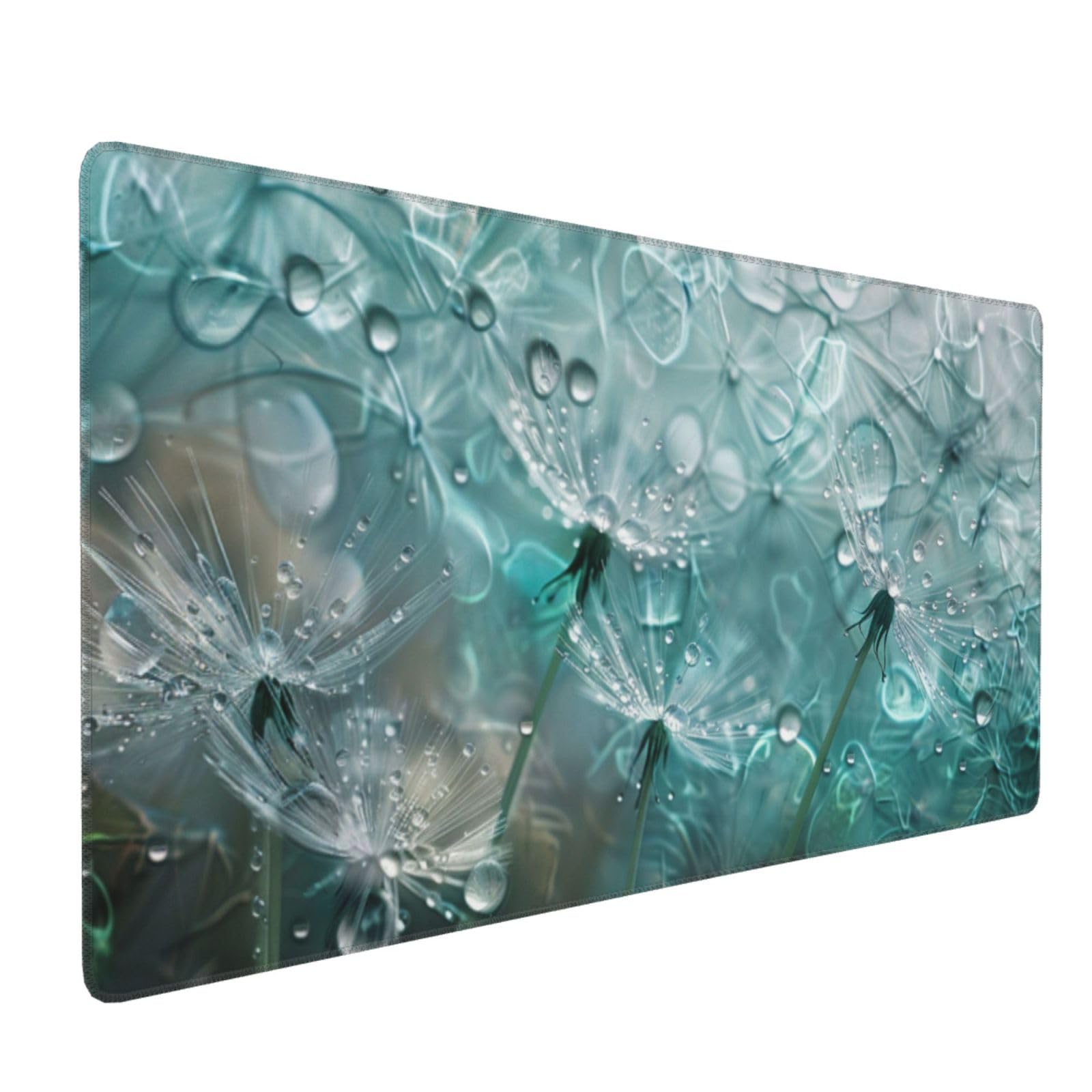Tapis de Souris XXL 90 x 40 cm, Vert & Pissenlit Tapis de Bureau G680