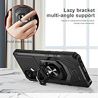 Vista 2 de Ailiber Funda para OnePlus Nord N30, One Plus N30 5G con protector de pantalla de vidrio templado, soporte de anillo para montaje magnético