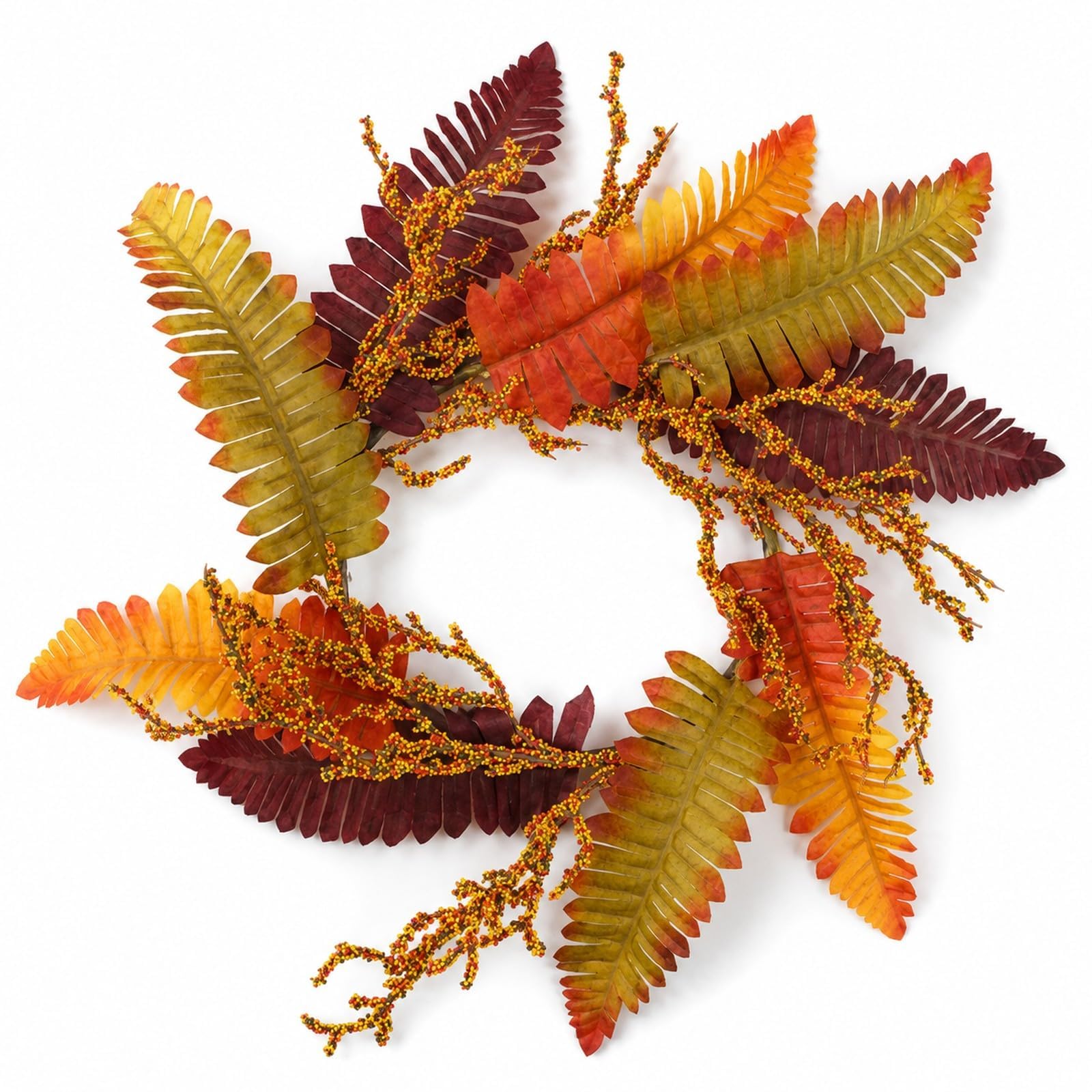 Couronne de bougies d'automne LUOZZY pour une table festive sans entretien