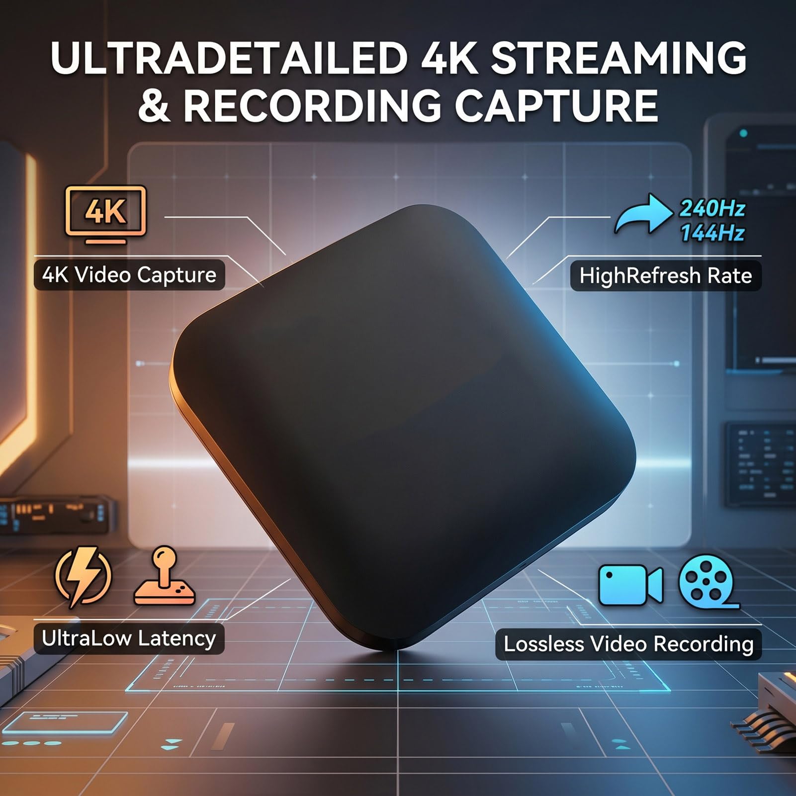 Karta Przechwytująca Audio Wideo 4K 60fps dla Twórców Treści Transmisje na żYwo z Gier Obsługuje Wejście Hdr 2160p60 Nagrywanie 1080p120 Niskie Opóźnienie <50ms USB 3.0