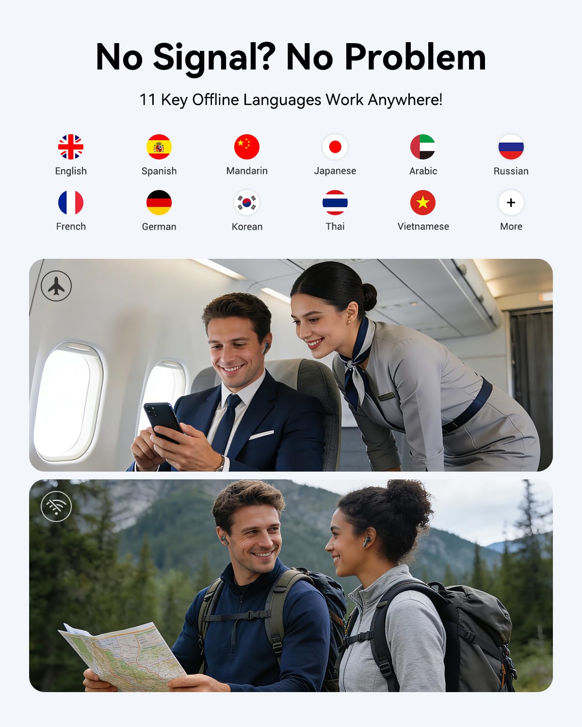 Amazon.com : Wooask M3 3 in 1 Translation Earbuds, 144 Languages