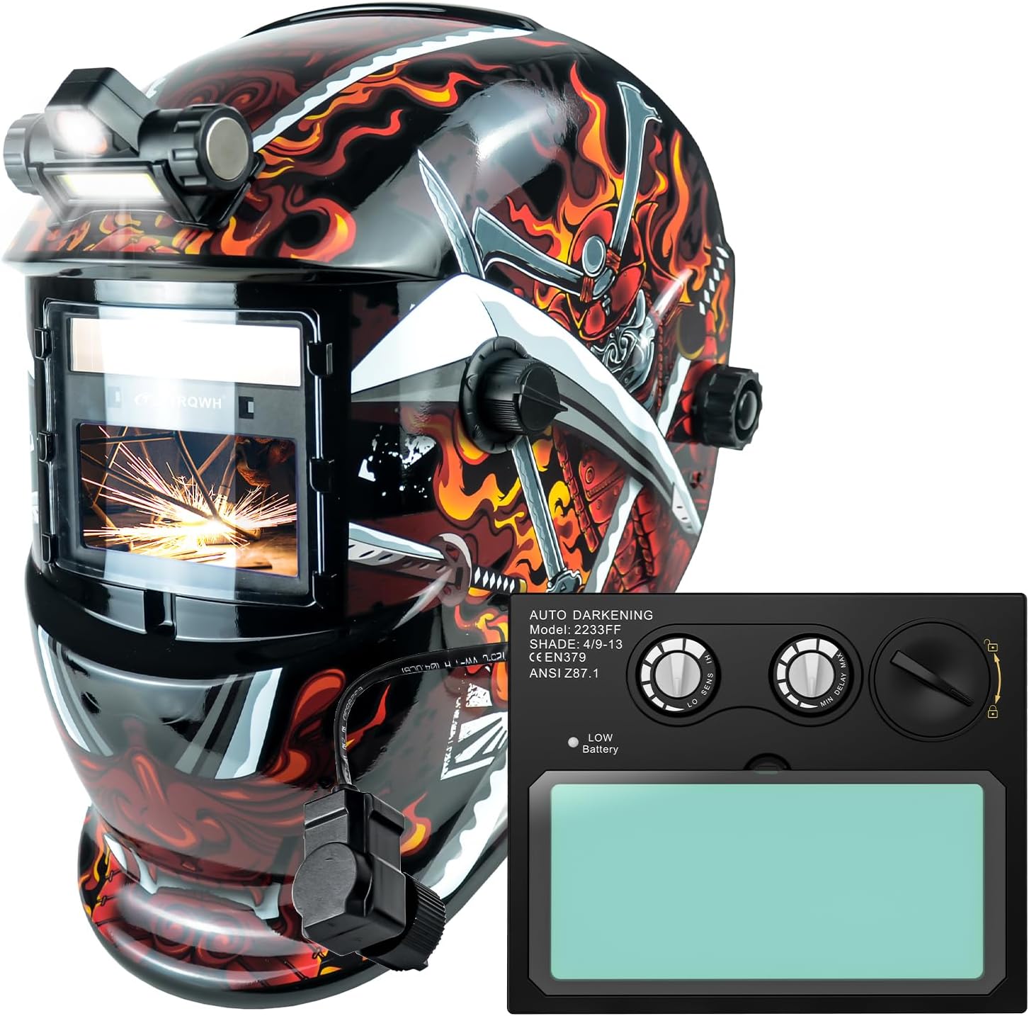 TRQWH Welding Helmet & Auto Darkening Welding Lens 4.33"x3.54"