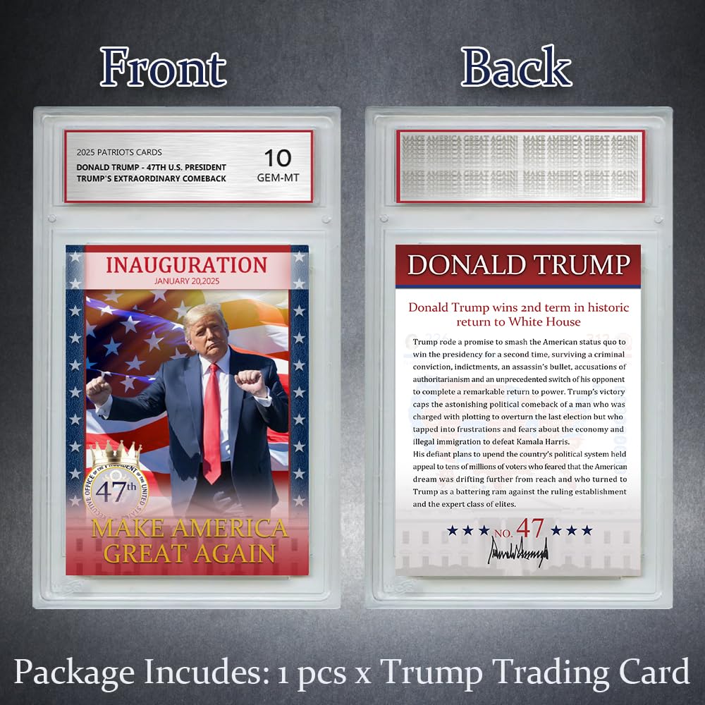 Amazon.co.jp: トランプトレーディングカード - 第47代米国大統領