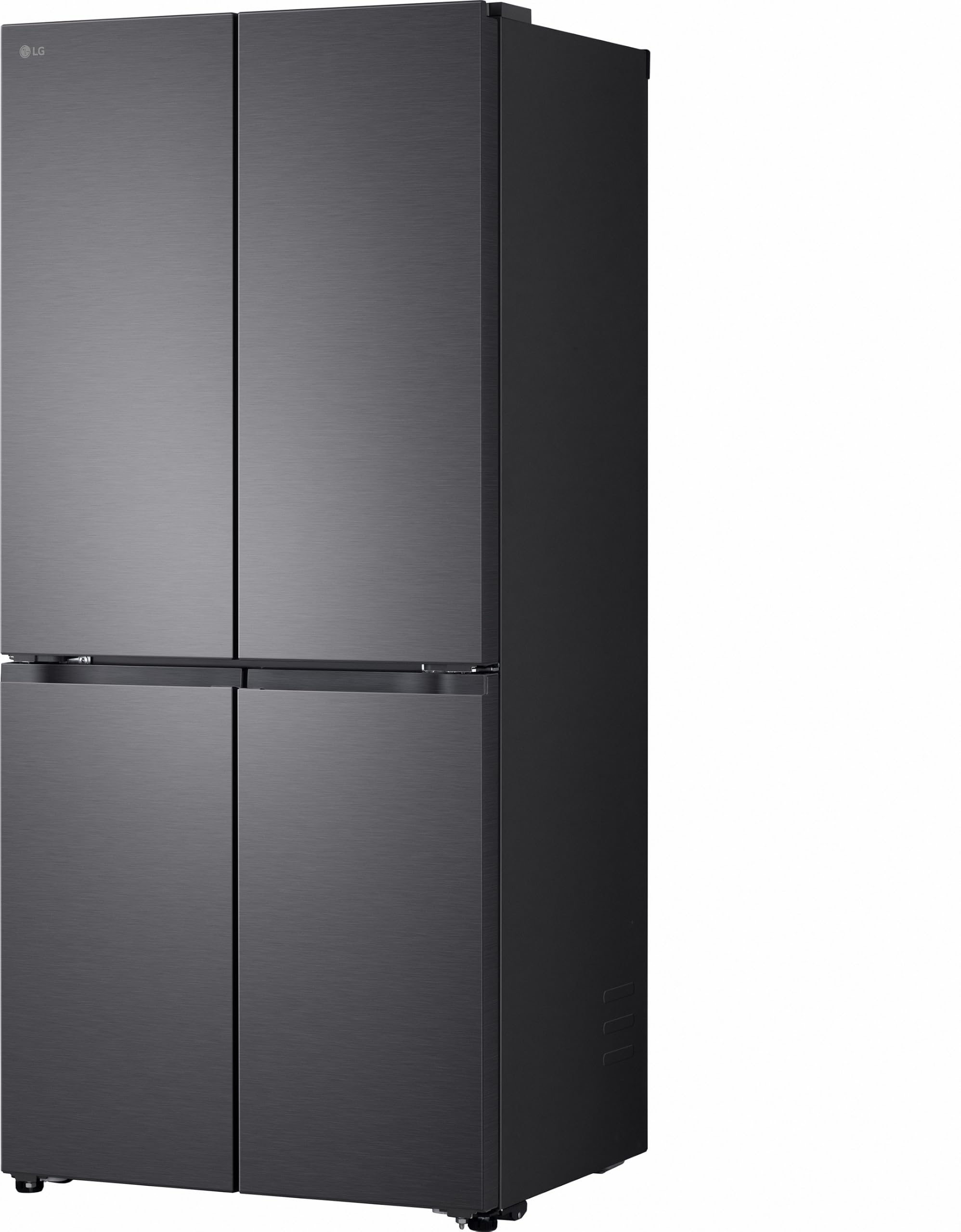 LG GMBS30SDEP SLIM Fit&Max Multi-Door Kühlschrank mit Gefrierfach (580 L, Energieklasse D) vollintegrierbar oder freistehend, DoorCooling+, LinearCooling, Schwarz