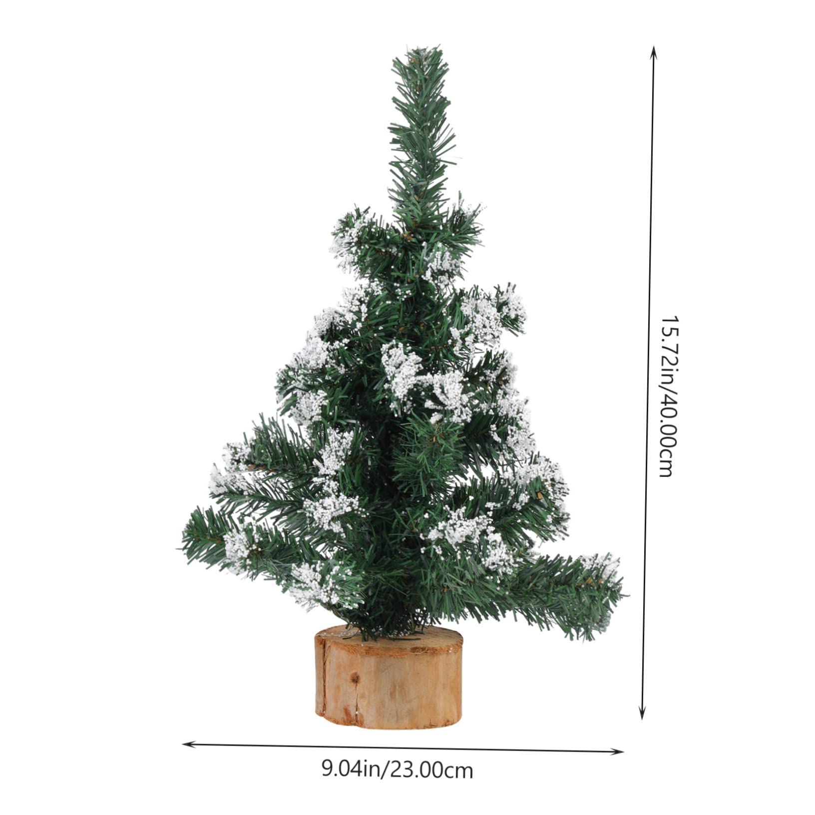 PRETYZOOM Festival Decoration Christmas Tree Fake Snowy Xmas Tree for Home Christmas Scene Adornment