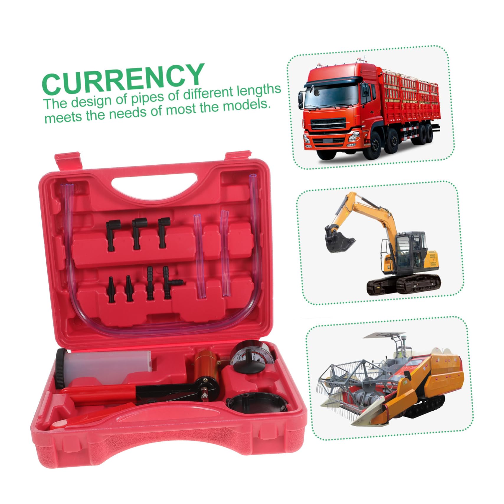 Alipis Bomba De Vacío Manual Kit De Purga De Frenos para Coche Herramienta De Vacío Función De Purga De Aceite De Frenos