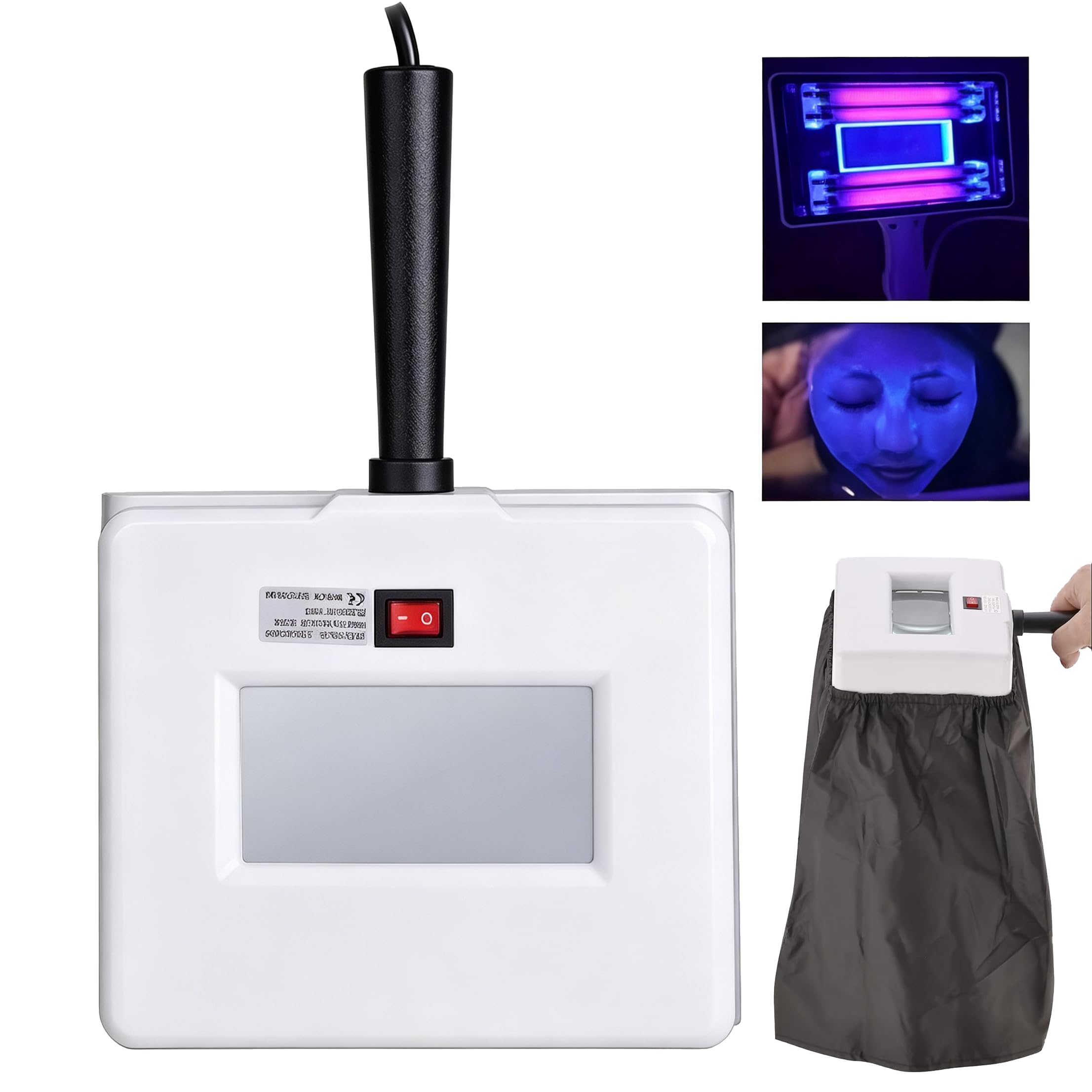 Analizador De Piel Lampara De Wood,4 Tubos De Luz UV De 365 NM