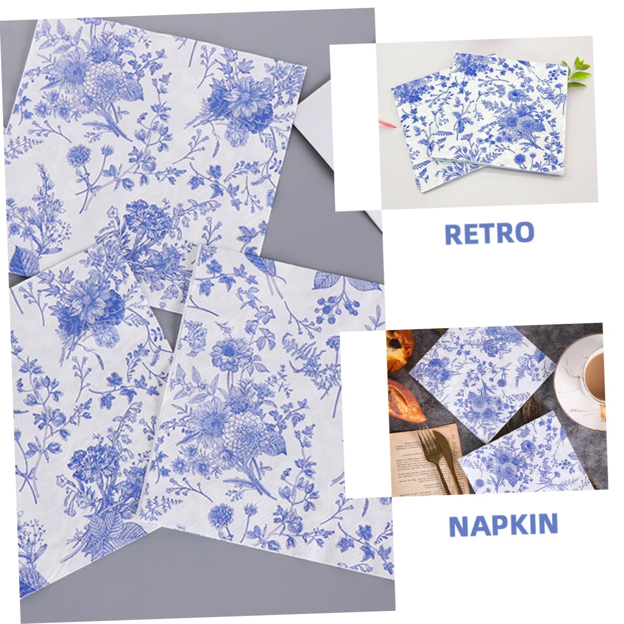 200piezas Servilletas De Papel Elegantes y Diseño Chic Para Fiestas Banquetes y Restaurantes Patrones Decorativos