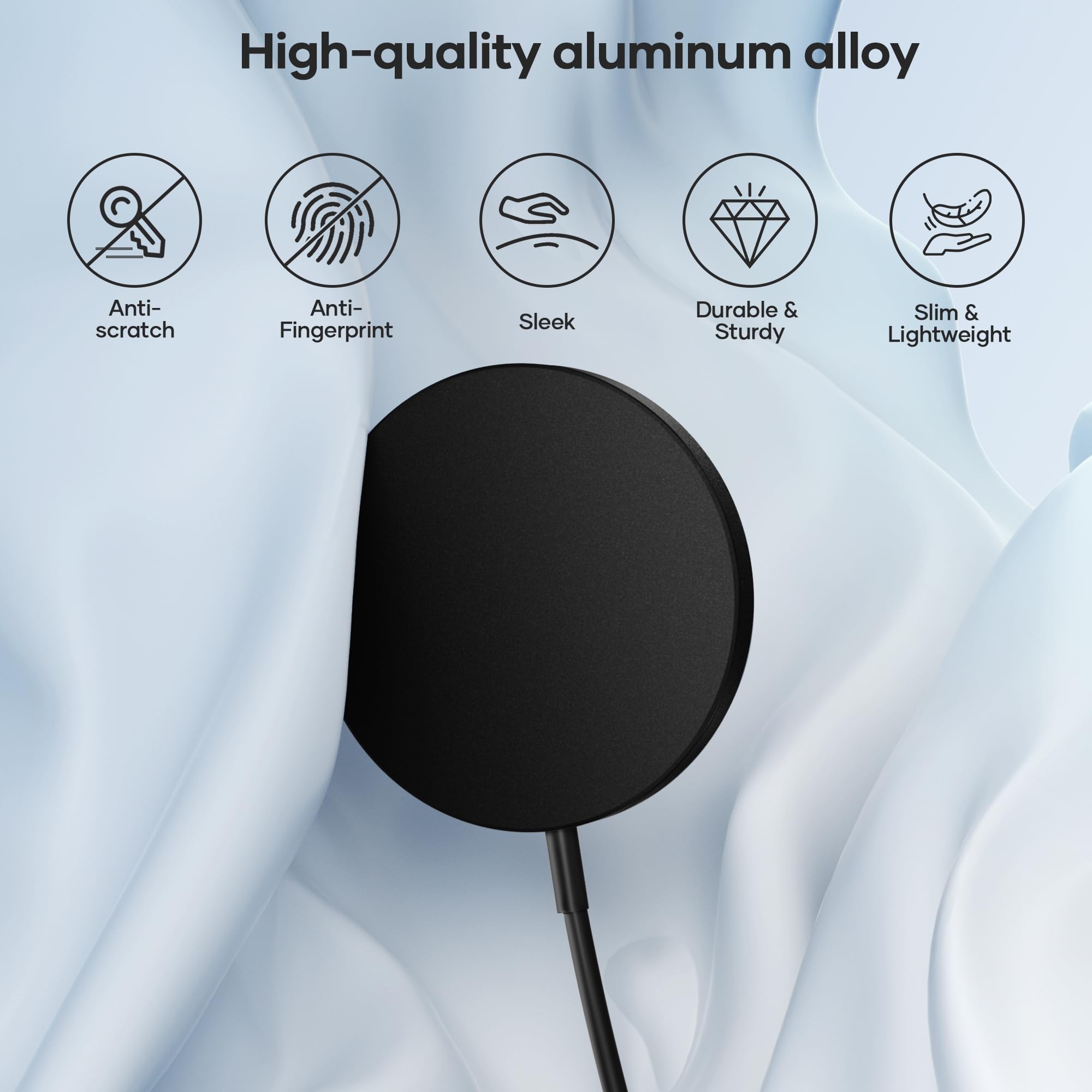 Chargeur Sans Fil Magnétique Rapide 15W NEEKFOX - Compatible IPhone MagSafe, Samsung, Google Pixel Et AirPods