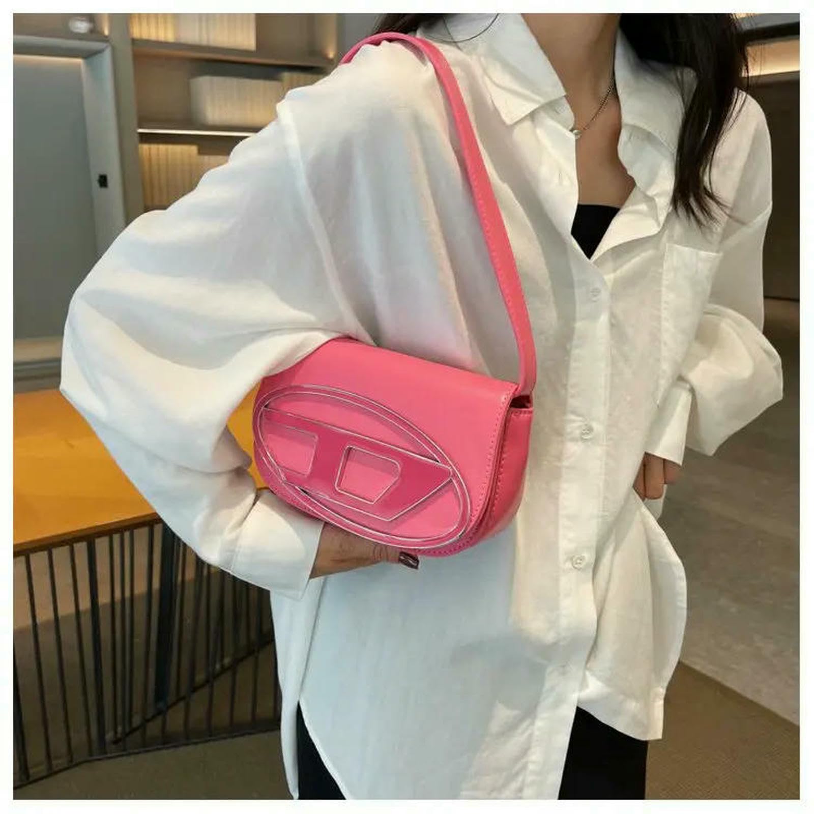 Handtasche Silberne Unterarm-umhängetasche – Schicke Damen-umhängetasche Für Den Tag-zu-Nacht-Stil, Trendige Kleine Mit Top-Griff-Design-schwarz