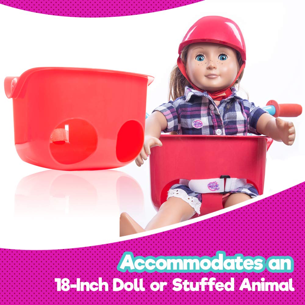 doll bike seat and helmet