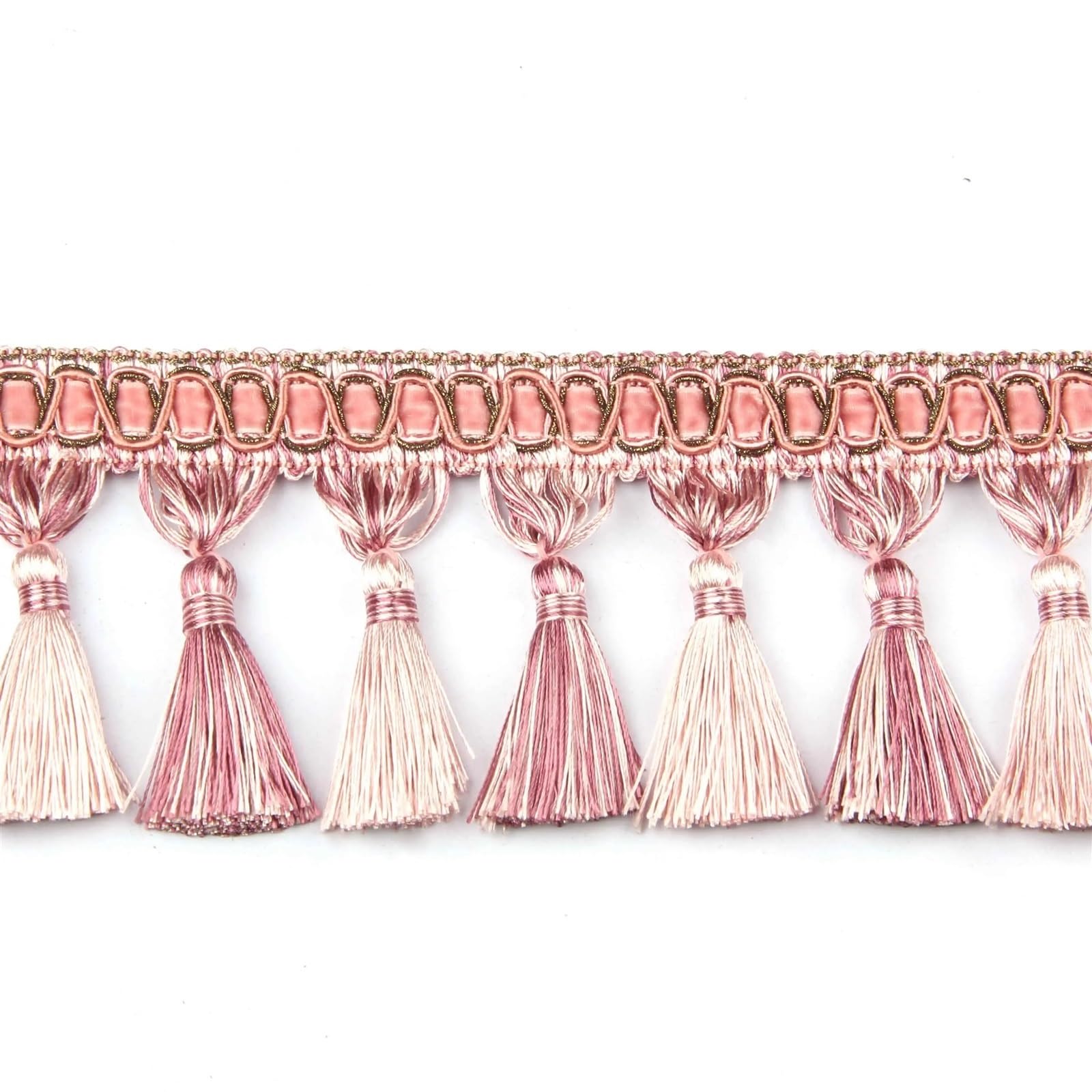 Rideau de Couture à Franges en Dentelle, 6 m/Lot, Bricolage décoratif Sequin Fringe(Dark Coffee)