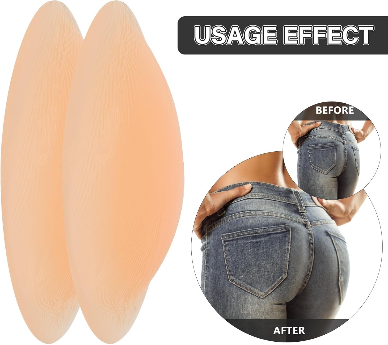 Silicone Butt Pad Butt Lift Pads Removable Buttock Padding-Butts Enhancer Insert Silicone Hip-Pad Women Fake Buttocks For Women - Image 7