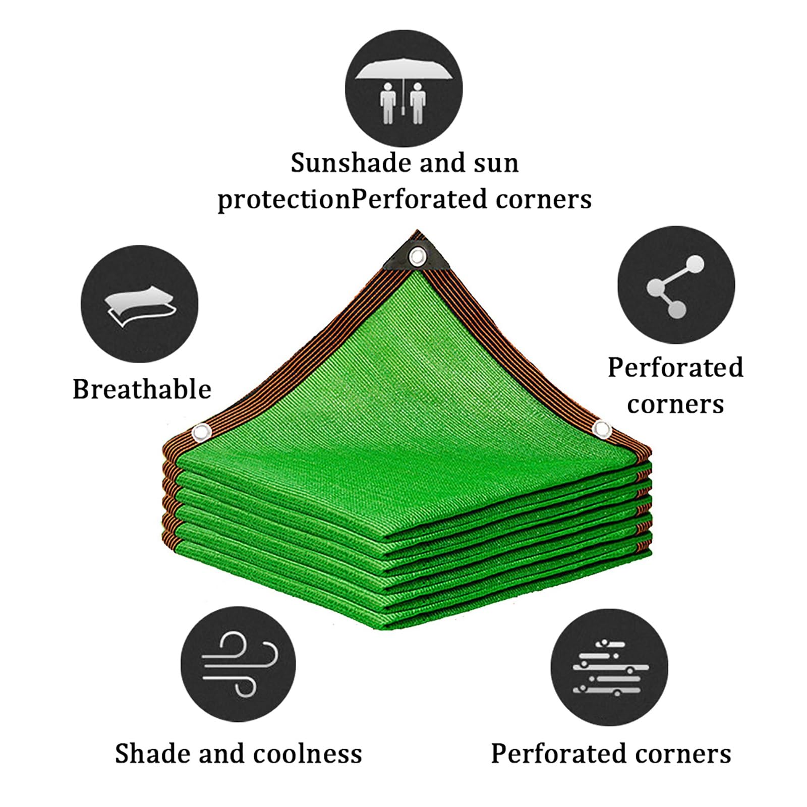 Green De - Rete per angoli di recinto da giardino, protezione UV, ideale per piscine, cucce per cani e tettoie (4 x 7 m)