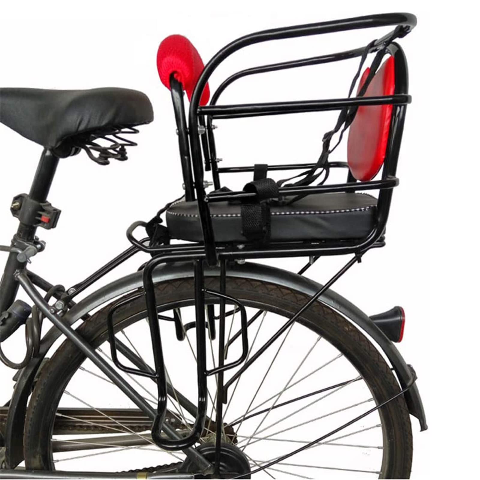 Sièges Arrière De Sécurité pour Enfants À Vélo, Siège De Sécurité pour Bébé À Vélo Épaississant, Siège pour Enfant À Vélo Arrière pour Bébé De Voiture Électrique