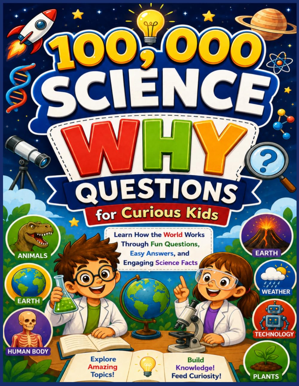 100,000 Science Why Questions for Curious Kids: Learn How the World Works Through Fun Questions, Easy Answers, and Engaging Science Facts