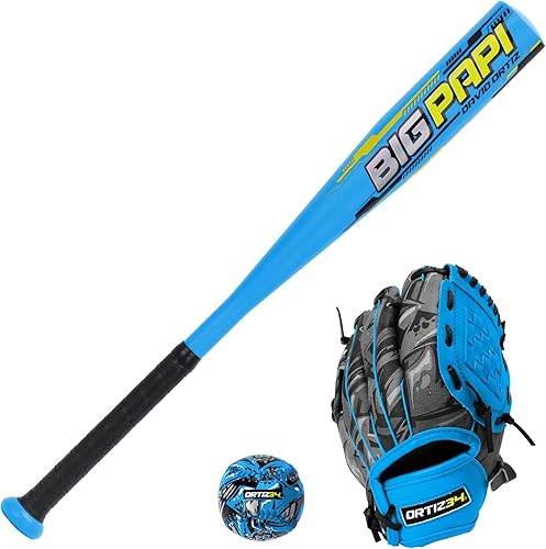 Youth T-Ball Set, 25 Signature Aluminum T-Ball Bat with -10 Drop, Foam Core T-Ball, 9 Lightweight Youth Glove, Vibrant Graffiti Print