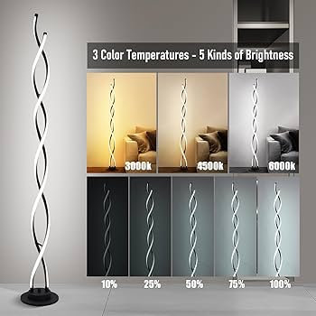 ZxWLife Floor Lamp, LED Modern Floor Lamps for Living Room