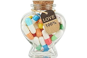 Yadream Love Letter Message in a Capsule Bottle, 45 Adorable Heart-Shaped Pills...