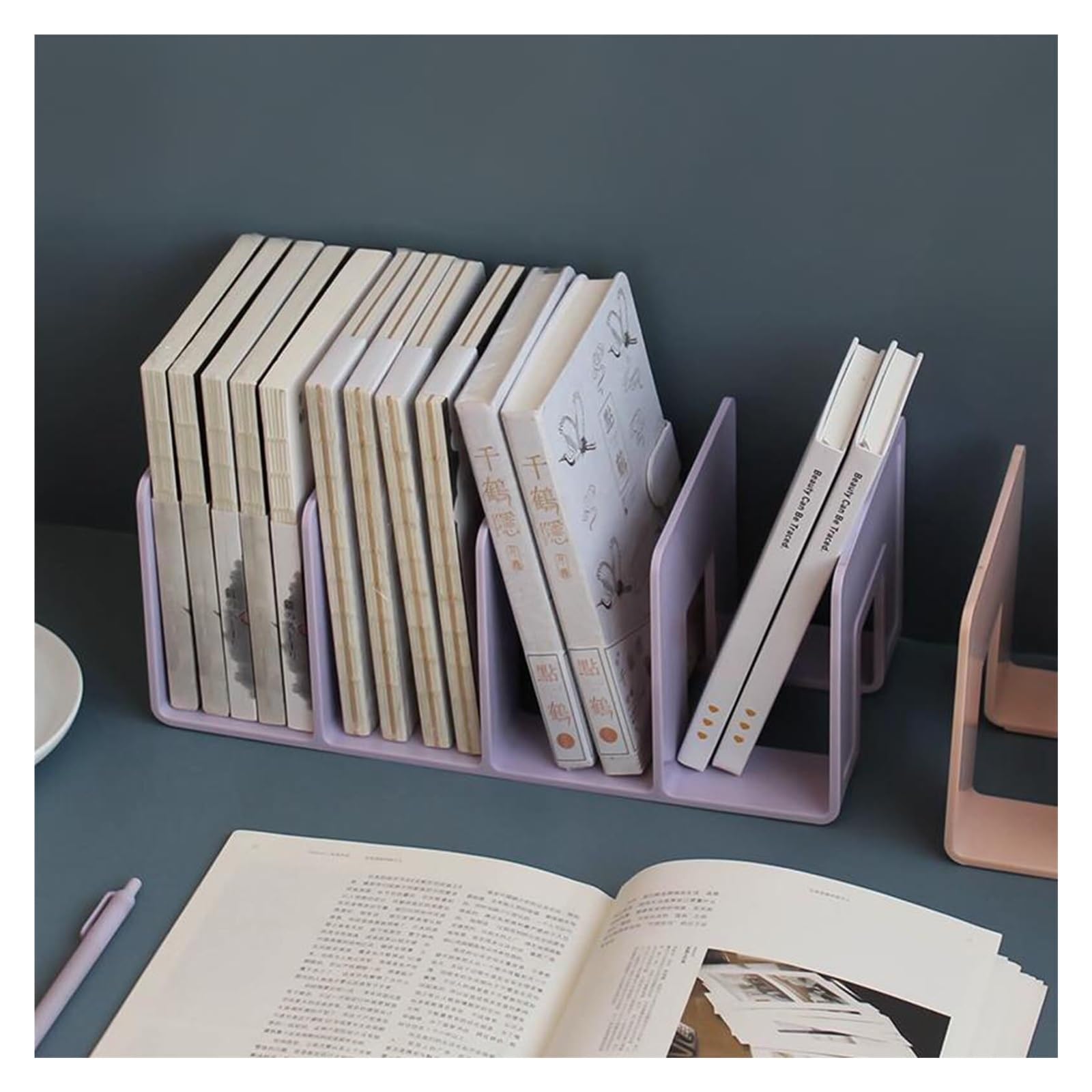 zeitungsständer 2er-Set Acryl-Zeitschriftenablagen for Schreibtisch und Büro bücherregal