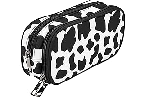 ANANGTEE Cow Print Pencil Case