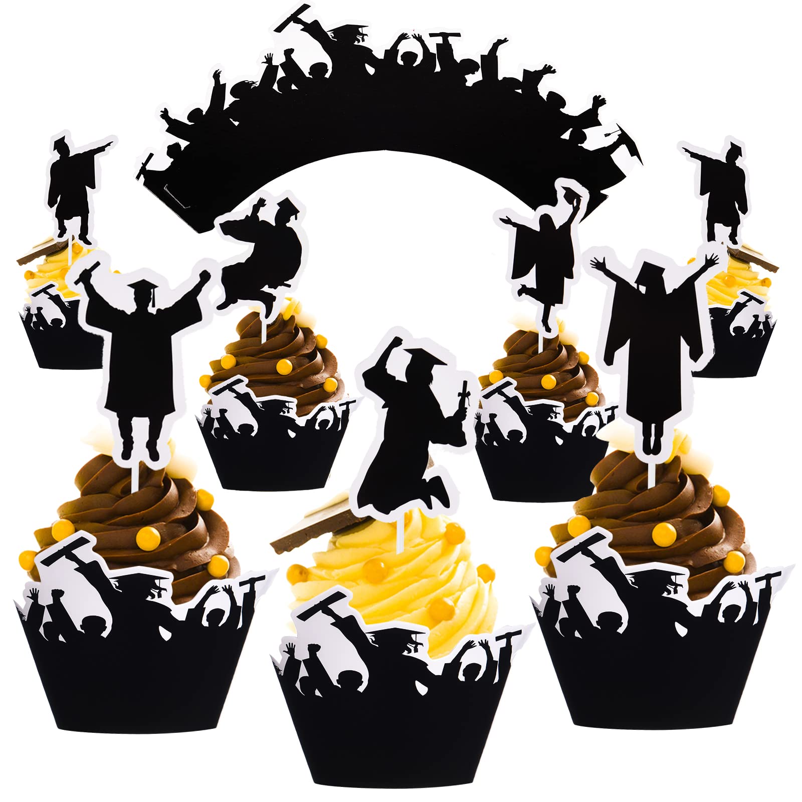 Buy Graduation Cupcake Toppers Graduation Decoration For Cupcakes Grad