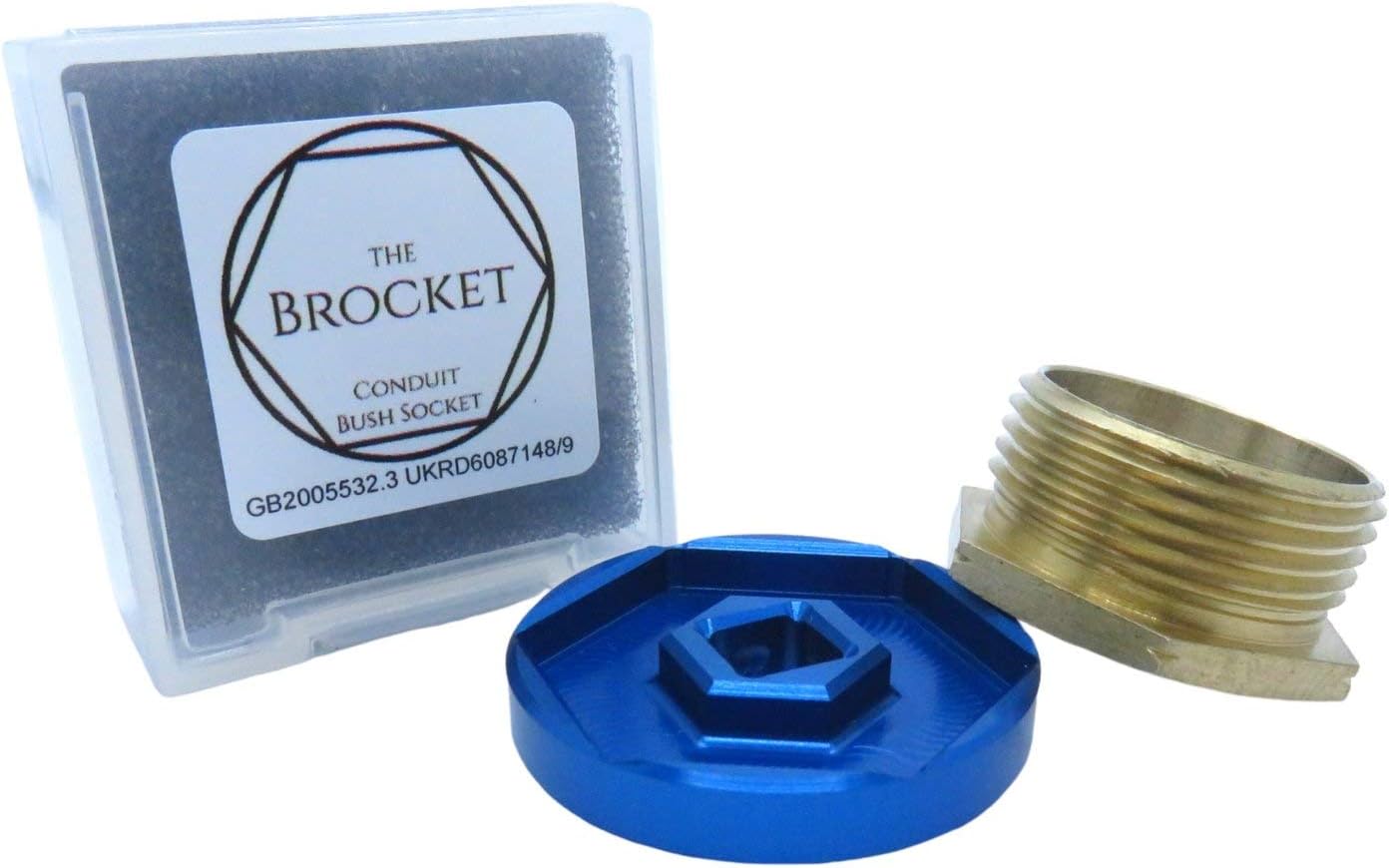 Brocket Conduit Bush Socket 25mm in Anodised Aluminium. (Made in The UK) Amazon.co.uk DIY & Tools