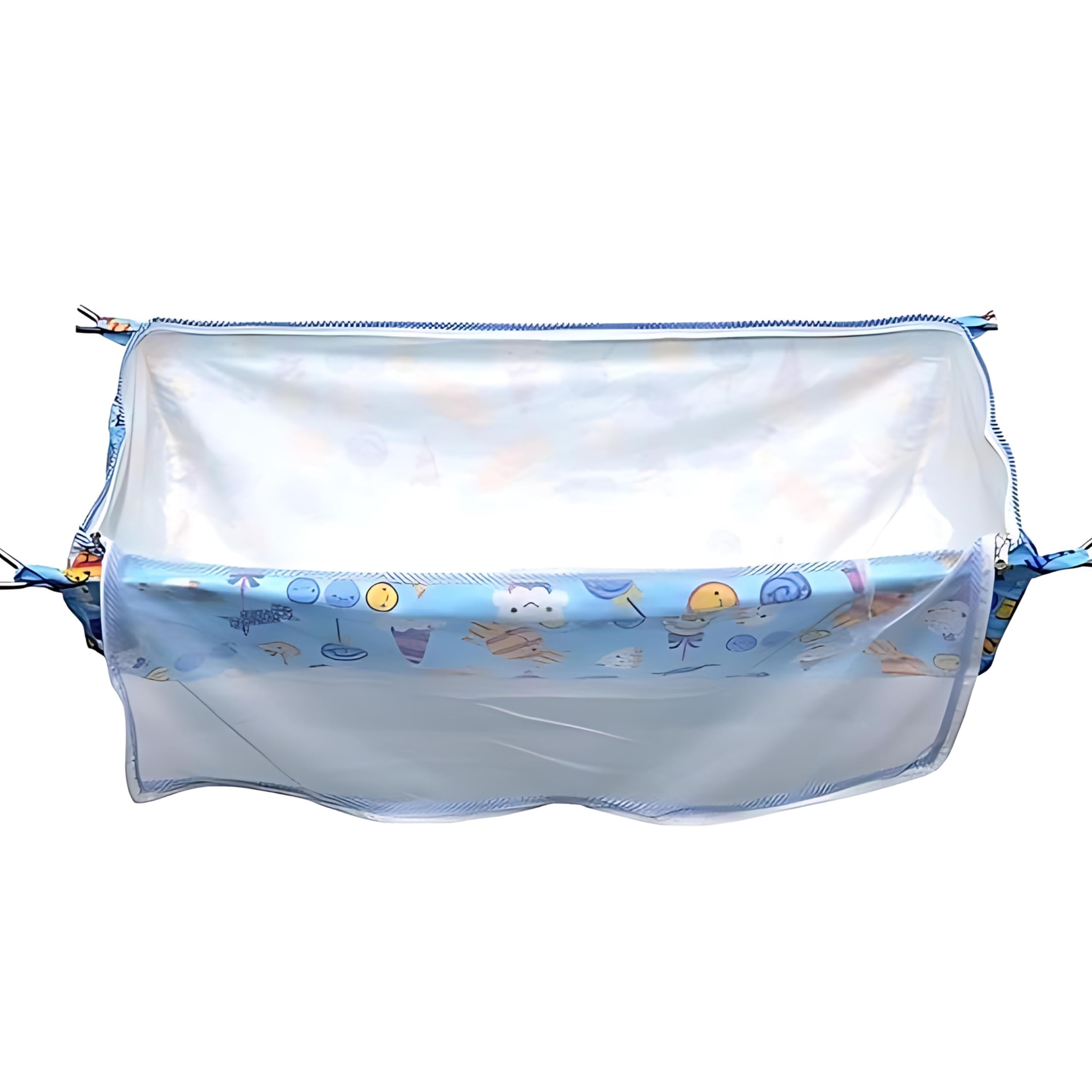 APAV Soft Cloth Swing for New Born Baby with Mosquito Net, Fabrics Cradle/Ghodiyu (Blue) - Image 2 thumbnail