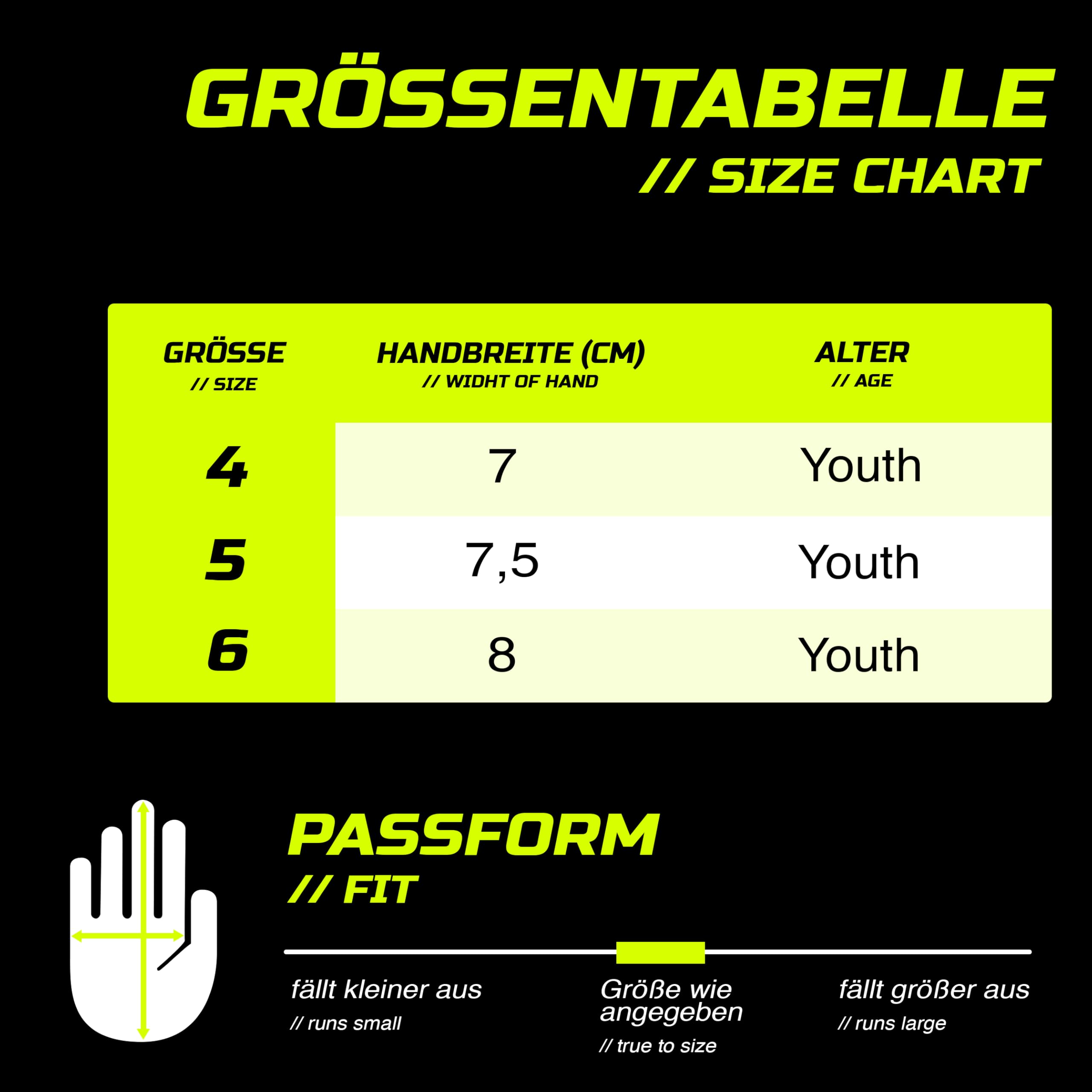 GRIPMODE Torwarthandschuhe Kinder Venom Junior 2.0 - Torhüter Handschuhe mit großer Fangfläche - Fußball Torwarthandschuhe mit 3 mm Griptec Latex für zusätzlichen Grip - Größe 4-6