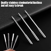 Vista 2 de 50 Pcs Universal Size 110/18 Heavy Duty Sewing Machine Needles, Quliting Sewing Machine Needles for Leather, Compatible with Kind of Home Sewing