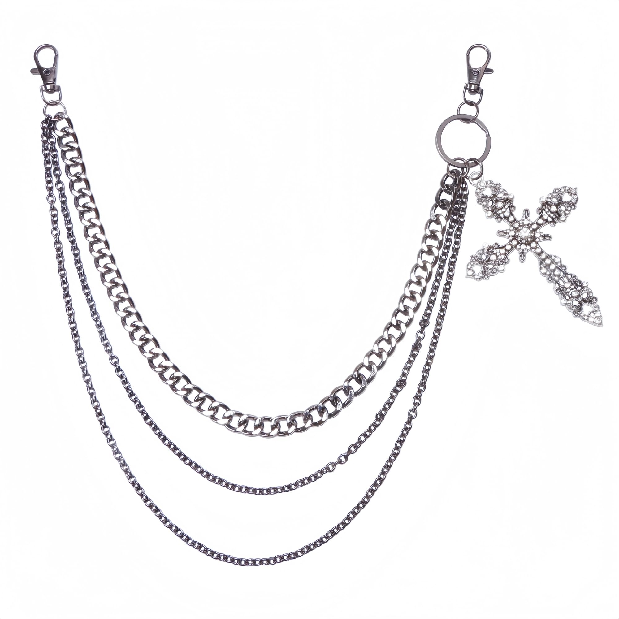 Wallet Belt Chain for Men Women, Punk Gothic Pants Jean chains