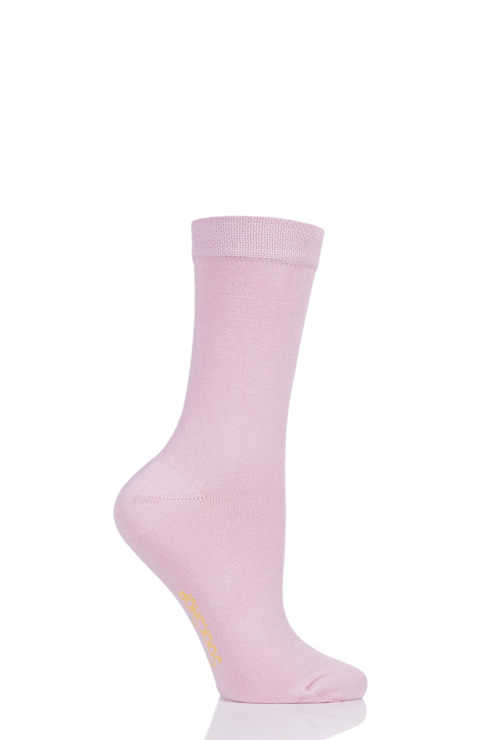 Sockshop Women's Pretty In Pink Colour Burst Vibrant Bamboo Socks With Smooth Toe Seams Pack Of 1 4-8