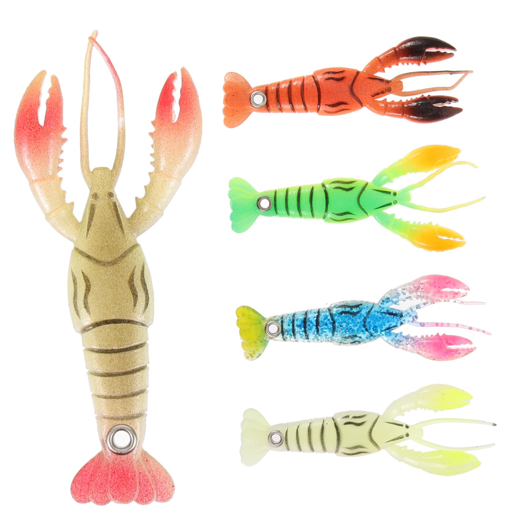 YARNOW Lot De 5 Appâts Artificiels Multi-usages Matériel De Pêche Compact Résistant À Lusure pour Lextérieur 5 Pièces X 5