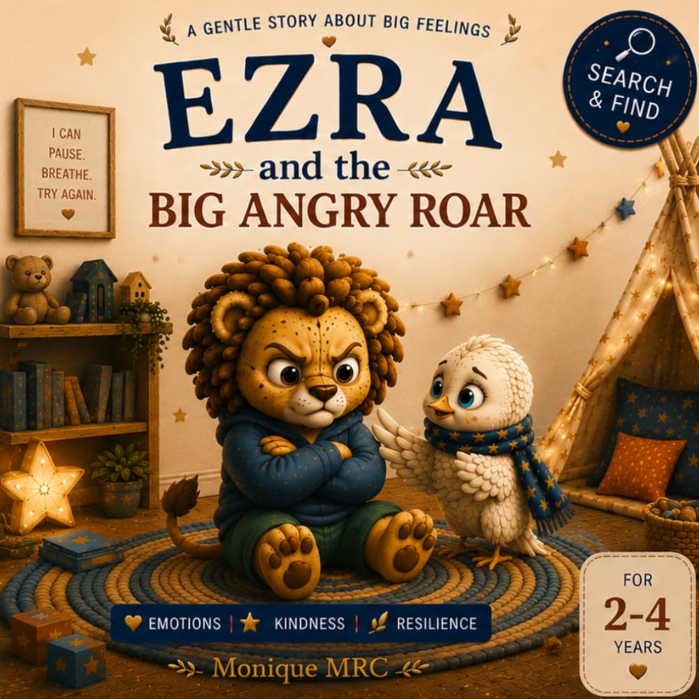 Ezra and the big Angry Roar: A gentle story about understanding big feelings, breathing slowly, and finding calm again. (Ezra & Nova)