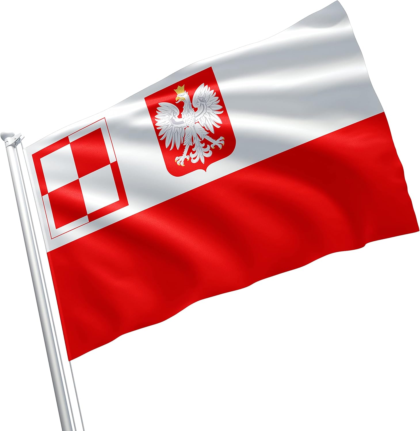 Polish Air Force Ensign Special Force Eagle Polska Military Army Service Patriot Warsaw 3x5 feet Flag Banner Vivid Color Double Stitched Brass Grommets