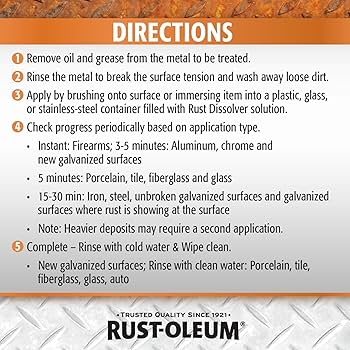 gentaroseです！ 293617 Rust Dissolver, Water-Based, 1-Qt. - Quantity 1