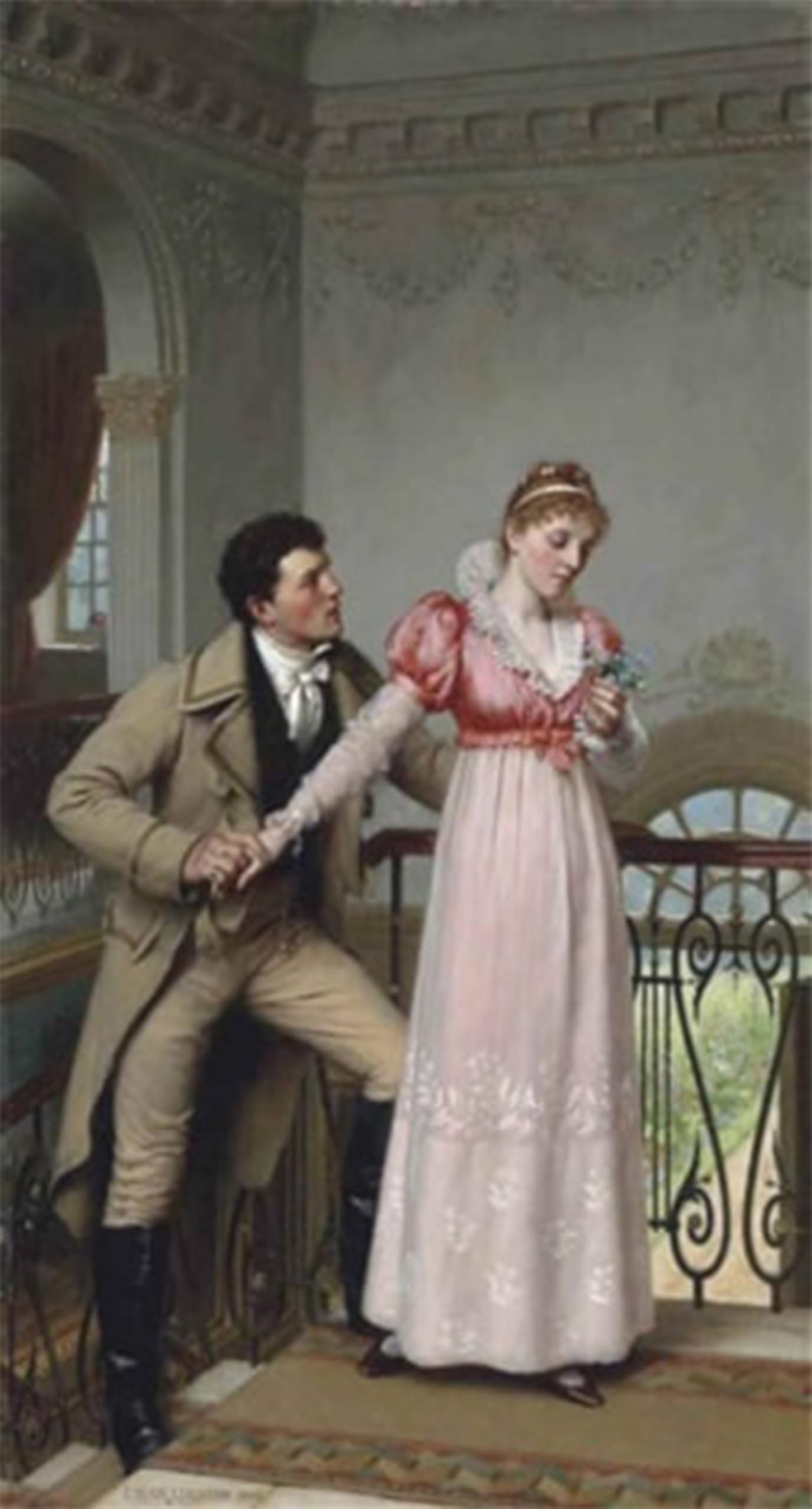 SERENDIPITP Abstract Painting Mural Print Picture Wall Decor Painting Yes or No Edmund Blair Leighton Vintage Wall Artwork for Home Decor 60x90cm