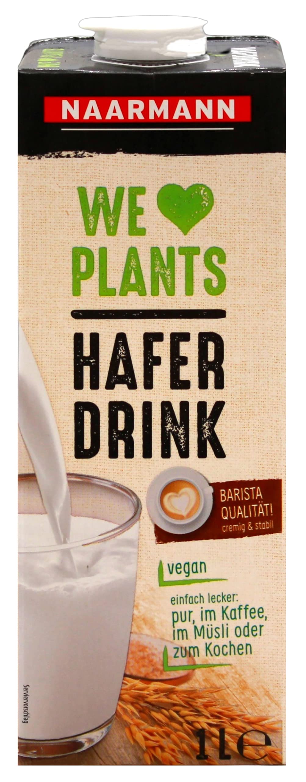 Naarmann Hafer-Drink vegan, 12er Pack (12 x 1 l)