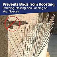 Vista 8 de Juego de pinchos de acero inoxidable contra los pájaros, de Bird-X Kit, N/A