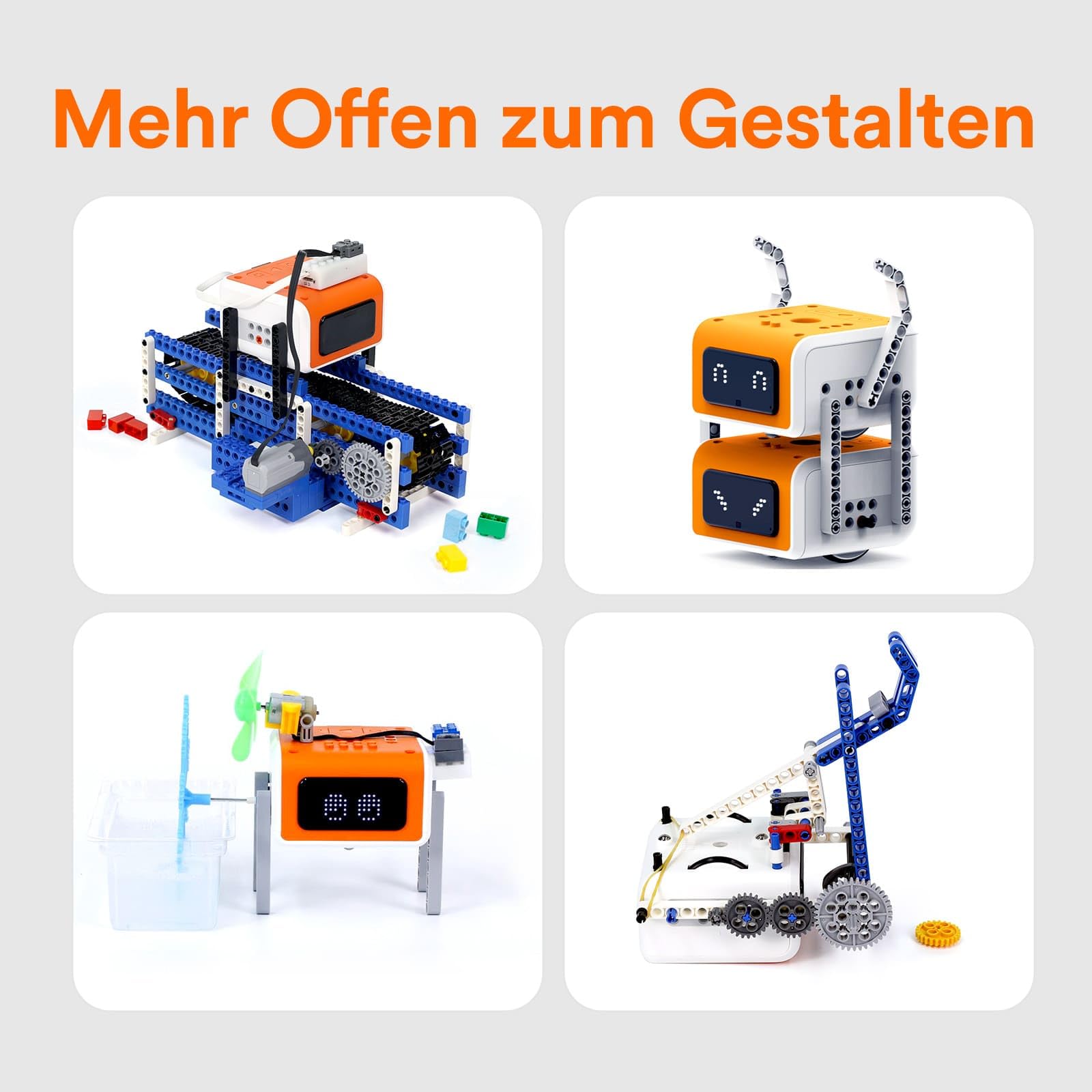 Programmierbar Roboter Kinder ab 8-12, MatataStudio VinciBot Programmierbarer KI Roboter Spielzeug Bausatz mit Scratch & Python Ferngesteuerte Elektronische Programmieren Roboters STEM Lernspielzeug