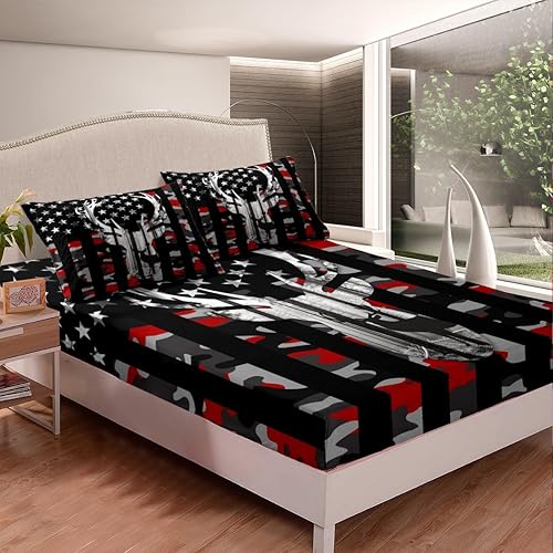 Miniatura 129 de Castle Fairy Juego de sábanas con temática de Halloween, tamaño Queen, juego de ropa de cama con estampado de animales de murciélagos negros