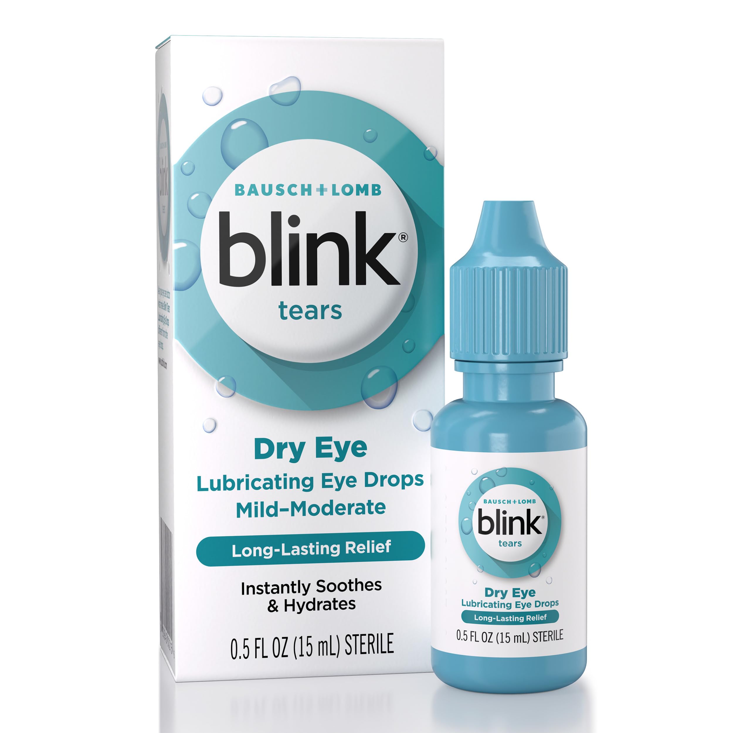 Blink AMO Tears Lubricating Mild Moderate Dry Eye Drops Fluid Pack of 1