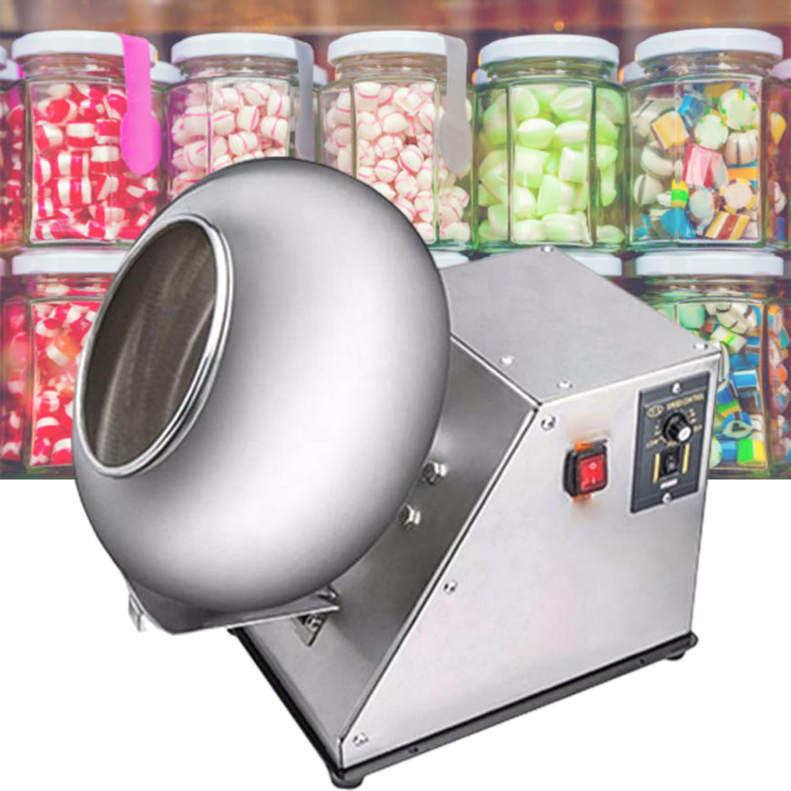 ASerZenith Electric Sugar Coating Machine, Commercial Automatic Sugar Coating Machine, Chocolate Coating Machine