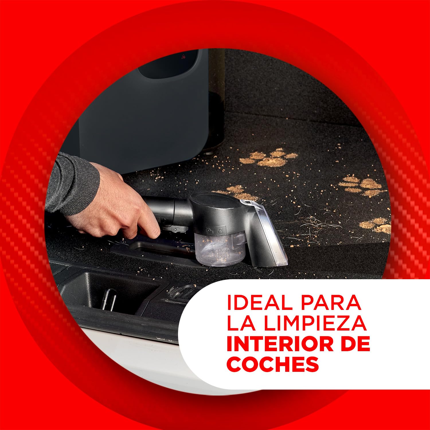 Polti StainOver Pet SC50, Limpia Tapicerías a Vapor 4 en 1 para Eliminar Manchas, Quitamanchas con Función Vaporetto, Cepillo con Depósito para Pelos de Animales, 10 accesorios incluidos, Gris Oscuro